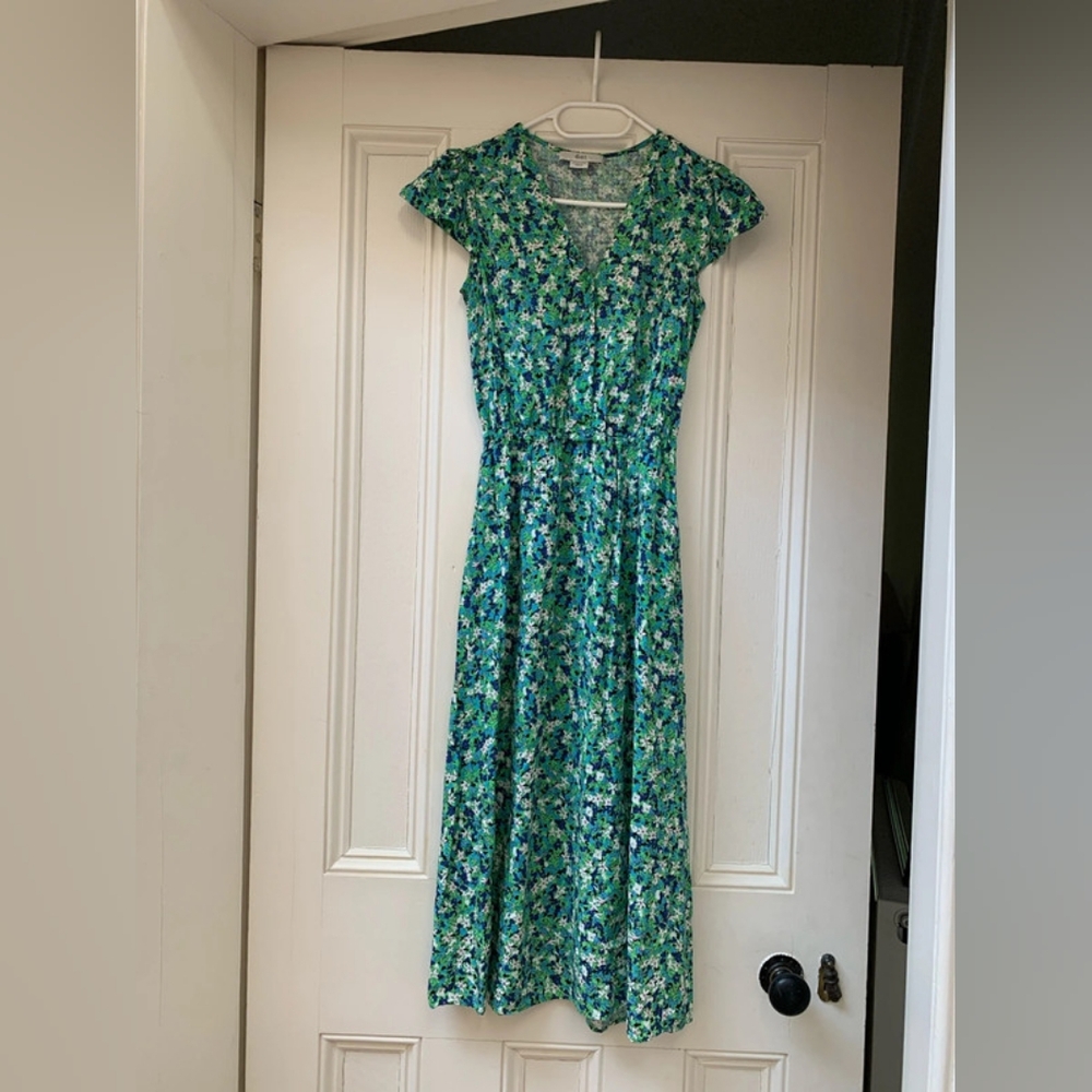 Floral Green Dress